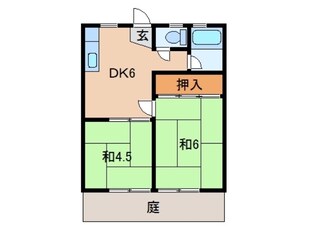 川畑ハイツの物件間取画像